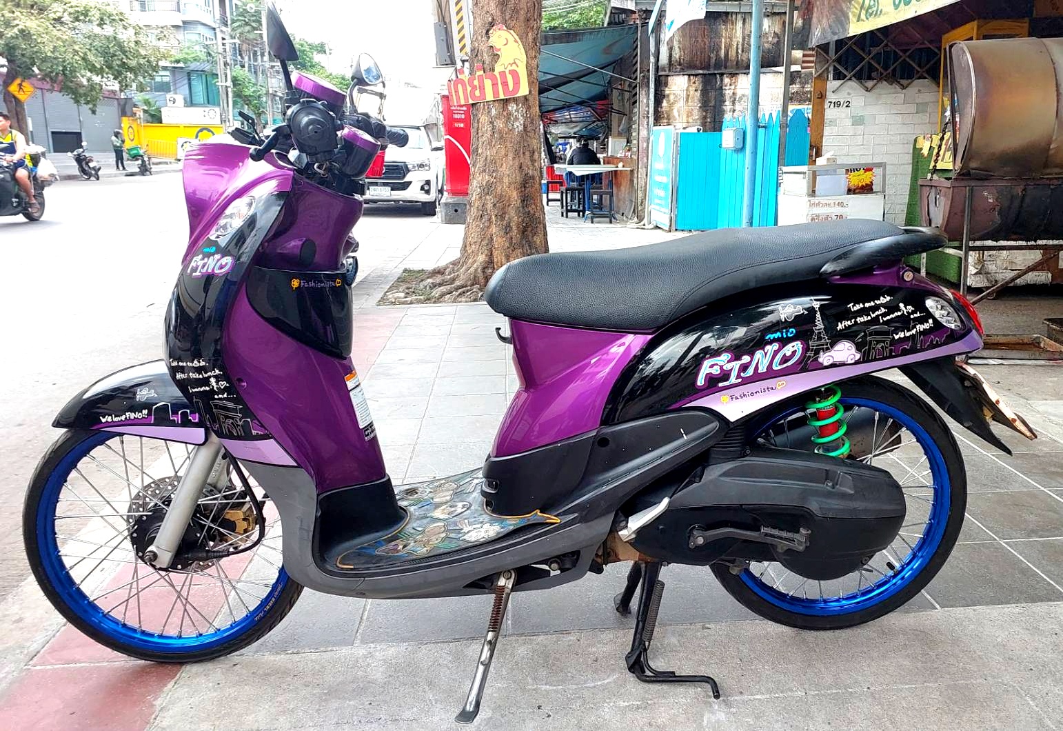 (ปิดการขายก็ได้ครับ) fino สีม่วงดำ ทะเบียนสวย 9966 กรุงเทพมหานคร