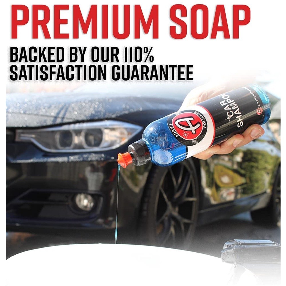 Adam's Car Shampoo (16 oz/473 ml) แชมพูล้างรถสูตรมาตรฐานของอดัมส์