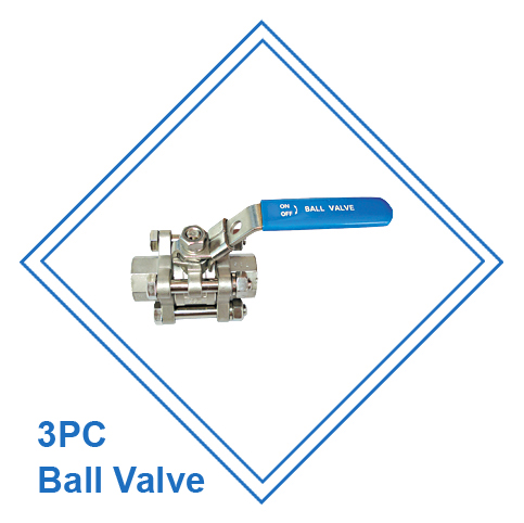 บอลวาวล์สแตนเลส 316 3ตอน 3PC ball valve stainless steel 1000 WOG