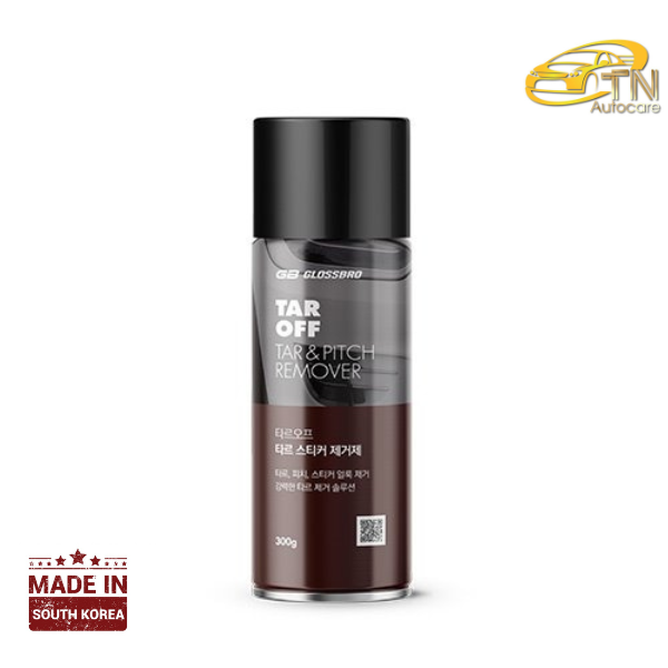 GLOSSBRO Tar Off, สเปรย์กำจัดคราบยางมะตอยและสติ๊กเกอร์ประสิทธิภาพสูง 300g