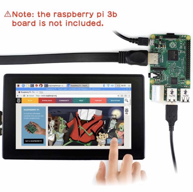จอ Monitor สำหรับ Raspberry Pi HD Touch Screen 7 " [พร้อมส่งจากไทย]