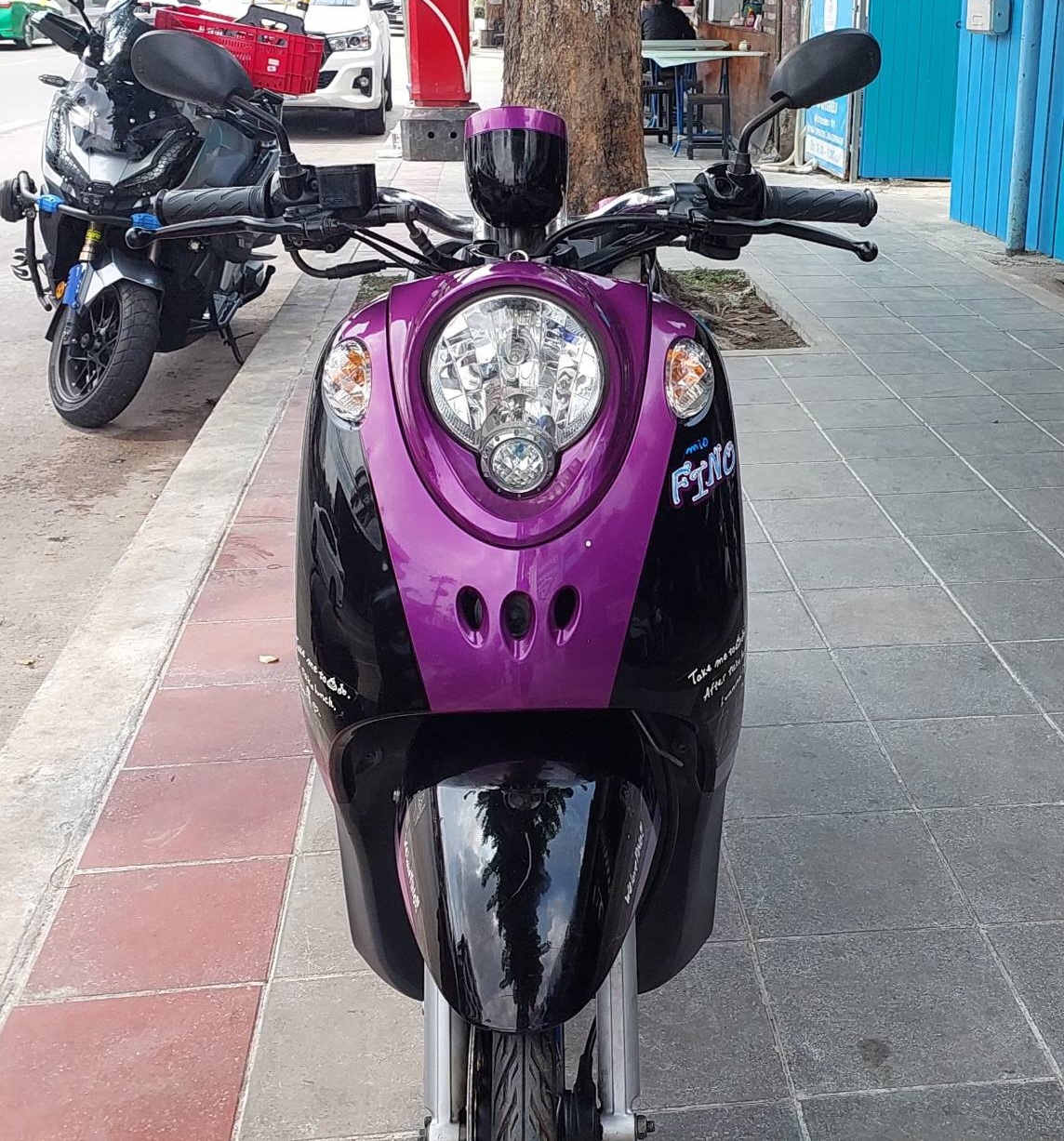 (ปิดการขายก็ได้ครับ) fino สีม่วงดำ ทะเบียนสวย 9966 กรุงเทพมหานคร