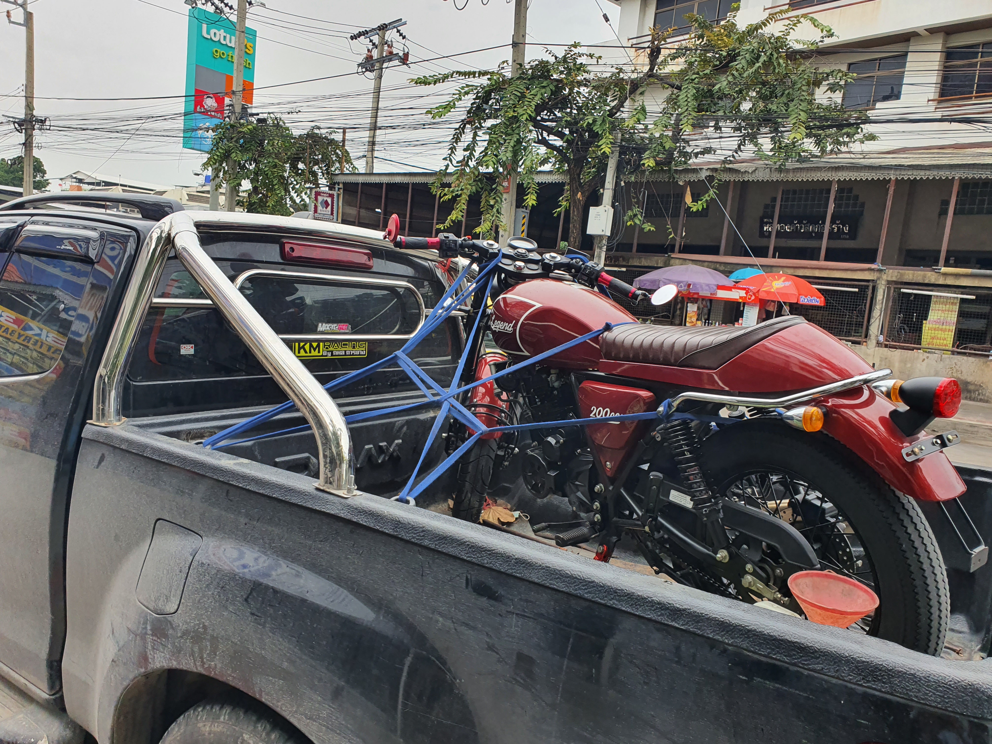 (( ขายแล้วครับ )) legend 200 สีแดง แต่งสวยตามรูป