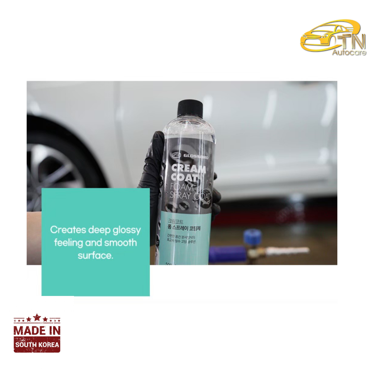 GLOSSBRO Cream Coat, น้ำยา Foam spray coat 500ml