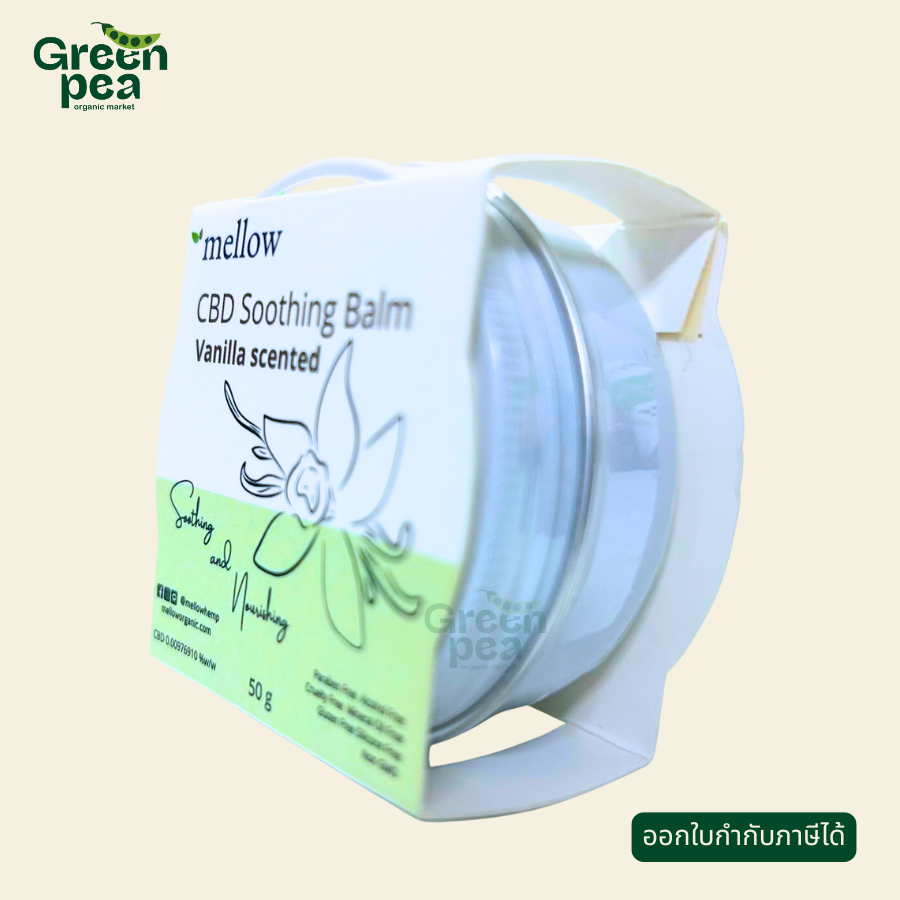 Mellow CBD Sooting Balm 50g. Vanilla scented