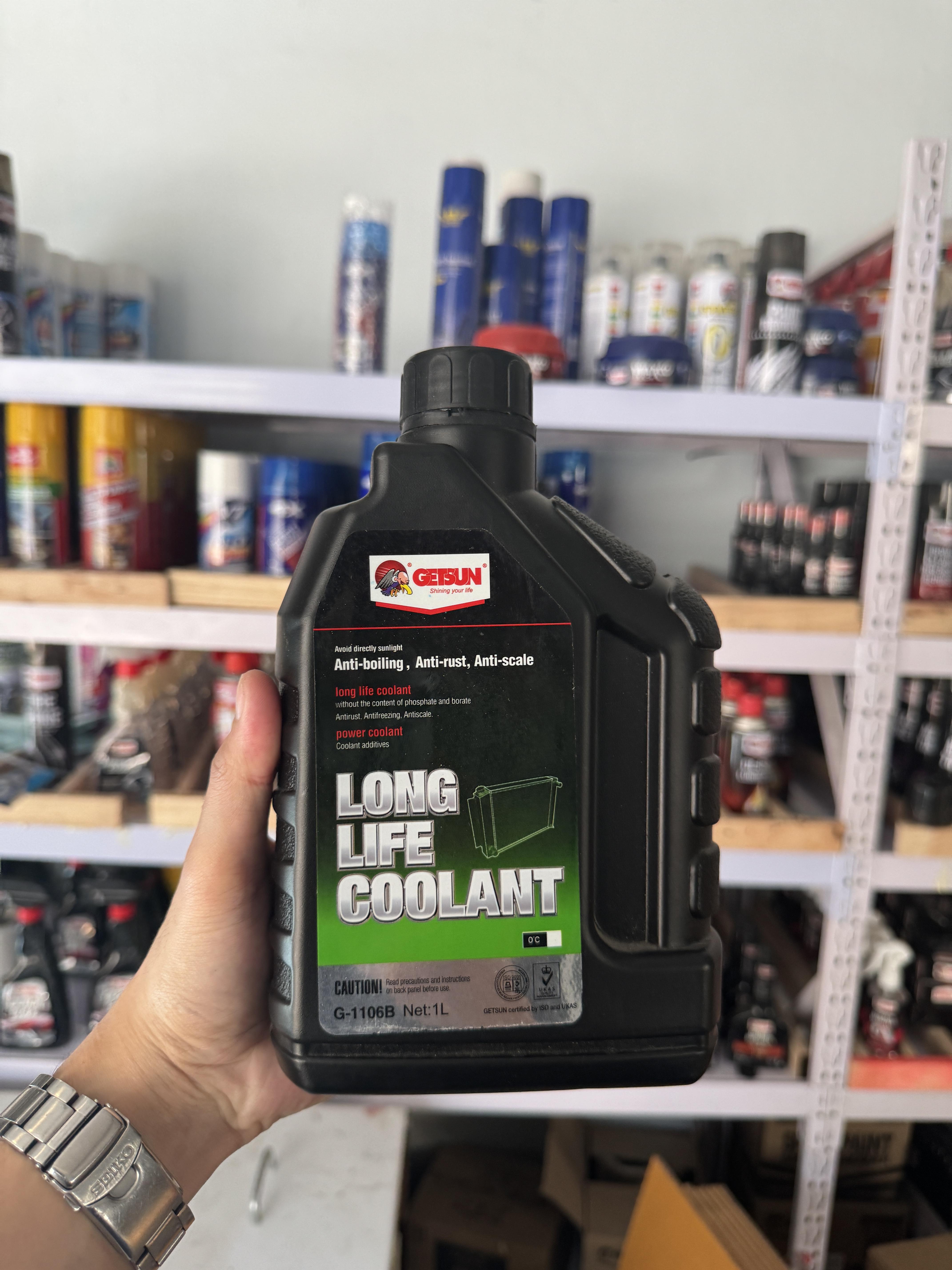 GETSUN Super Long Life Coolant น้ำยาเติมหม้อน้ำ ป้องกันการกัดกร่อน ถ่ายเทความร้อน 1000 ml.