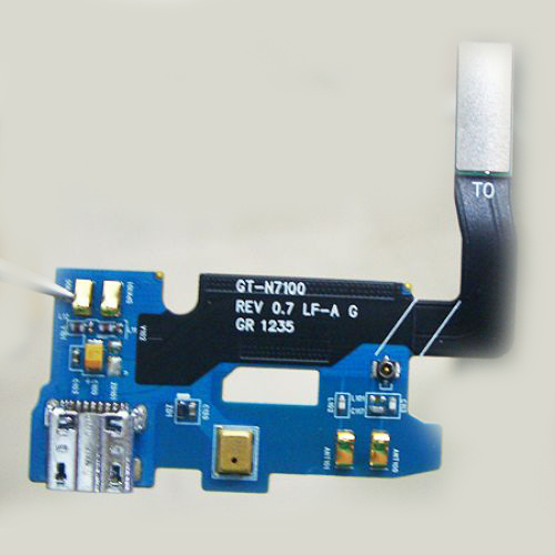 สายแพร Samsung - N7100 Note2 ( ชุดตูดชาจน์ + Mic )