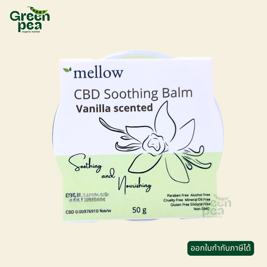 Mellow CBD Sooting Balm 50g. Vanilla scented