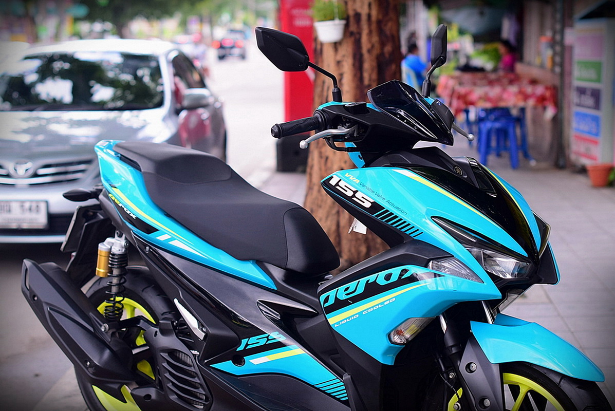 (( ขายแล้วครับ )) aerox สีเขียว ขอบคุณพี่โอ๋ ที่มาอุดหนุนครับ