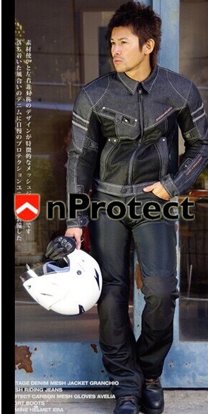 เสื้อการ์ดยีนส์ KOMINE JK-006 AIR FLOW