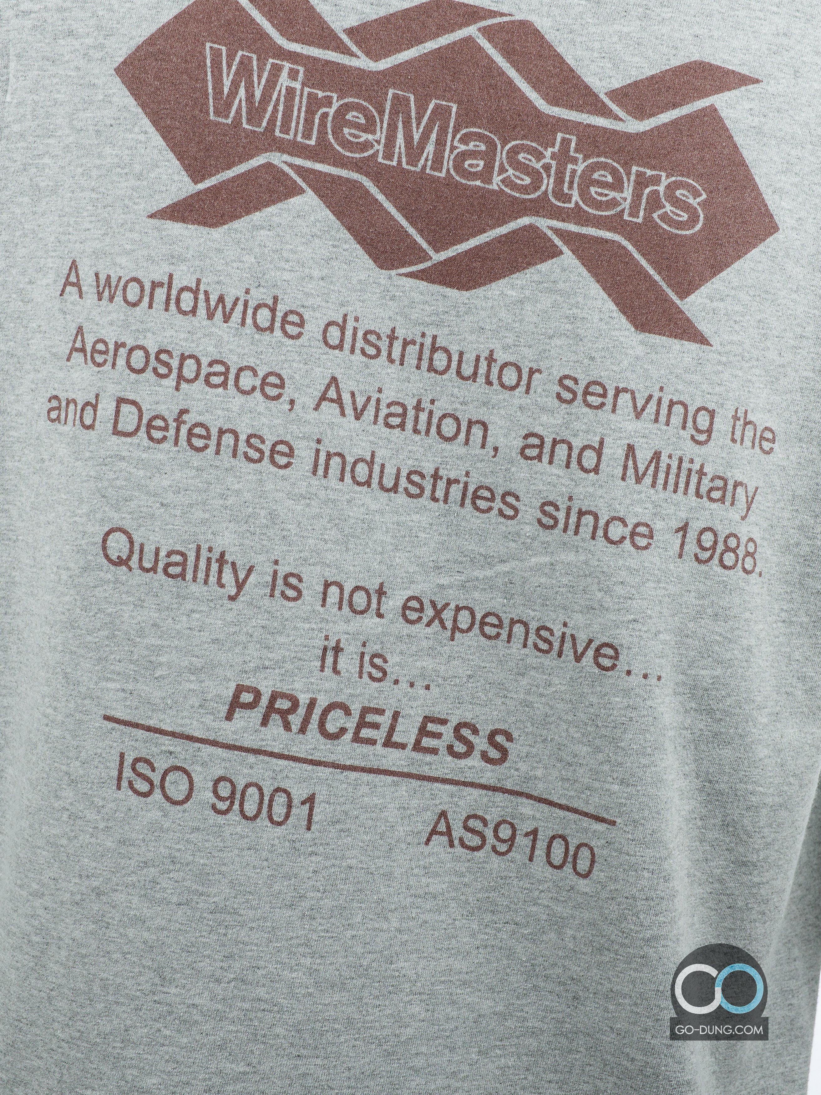 เสื้อยืดมือสอง HANES : WIRE MASTERS ผ้าผสม 90/10