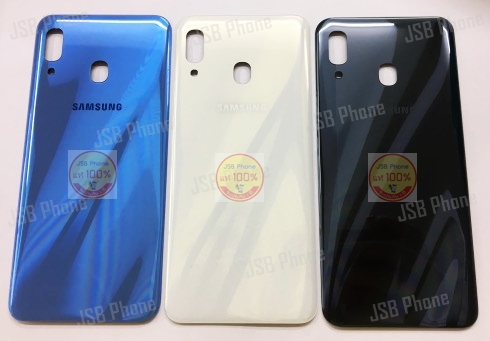 ฝาหลัง Samsung Galaxy A20 สีน้ำเงิน,สีดำ,สีขาว // ระบุสีที่หมายเหตุ