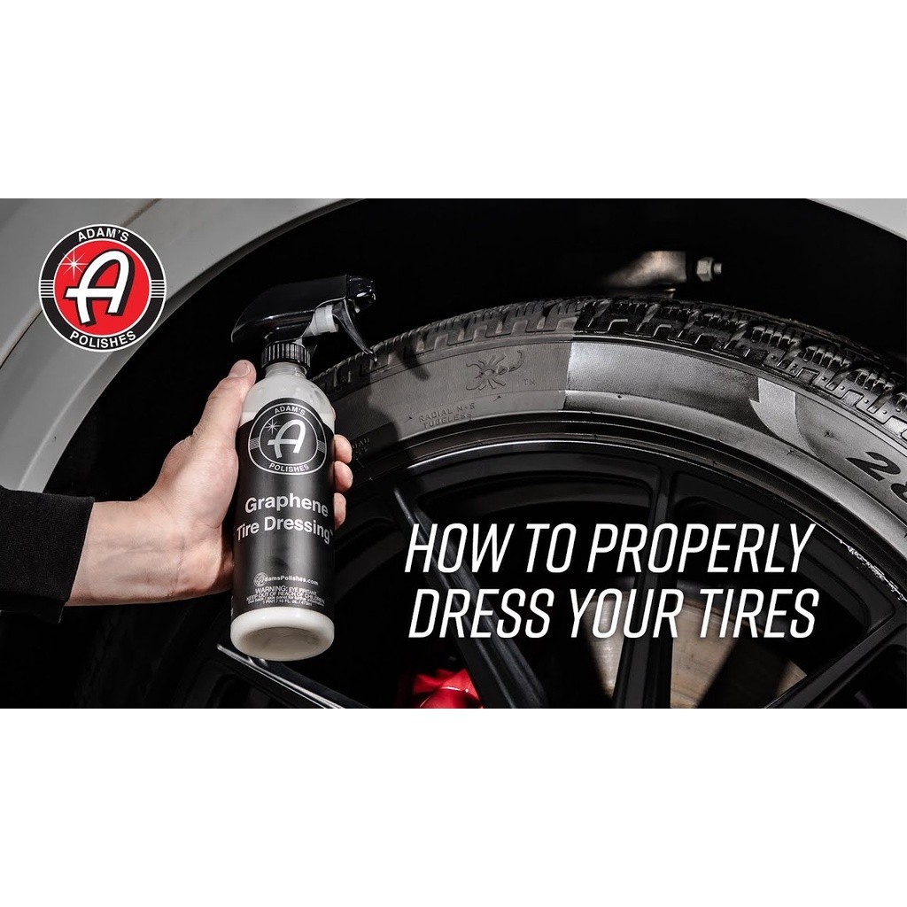 Adam's Graphene Tire Dressing (16oz) ผลิตภัณฑ์เคลือบยางรถอดัมส์กราฟีน