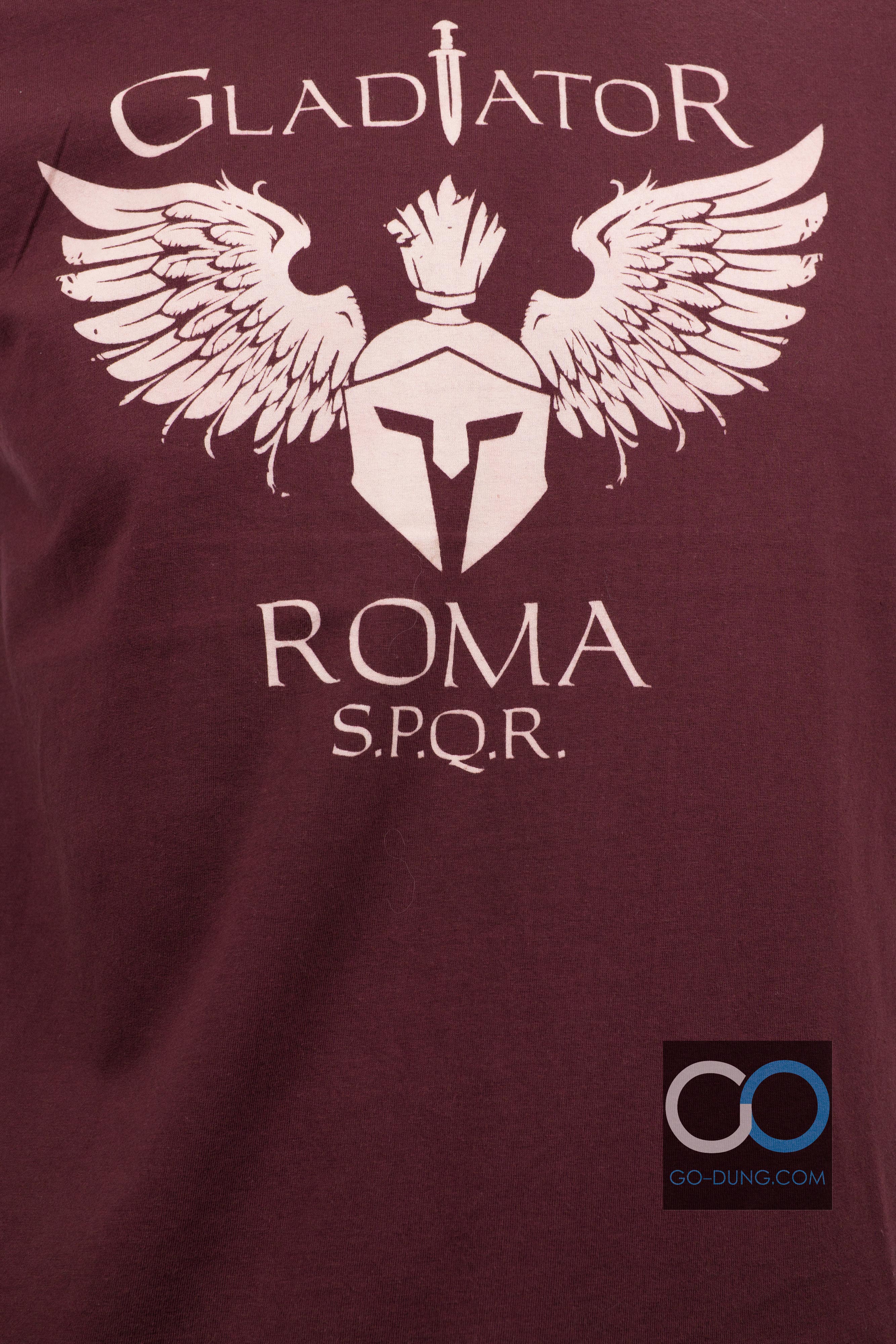 เสื้อยืด USA มือสอง JHK : GLADIATOR ROMA S.P.Q.R. ผ้า 100 คอตตอน