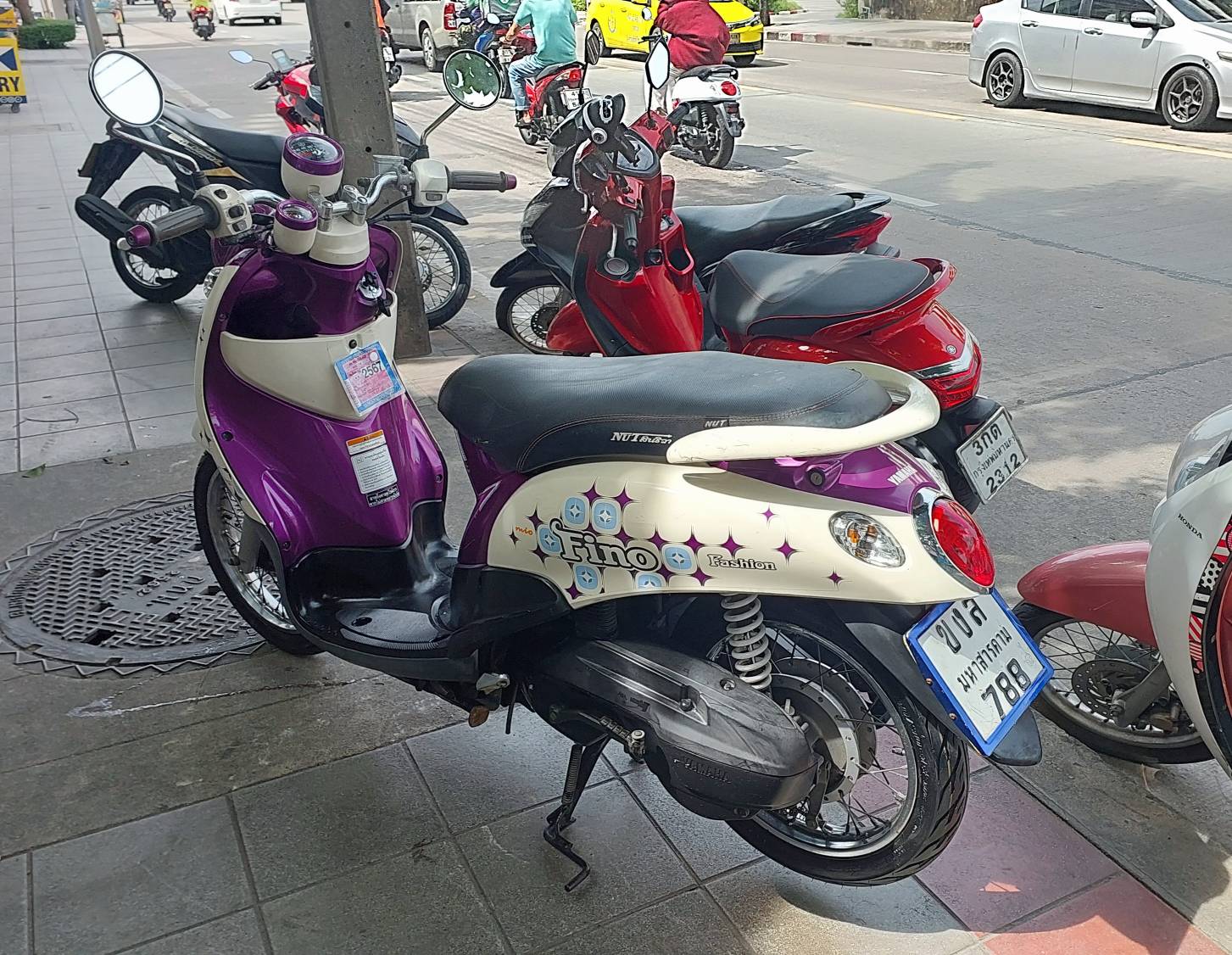 (ปิดการขาย) ประเดิมต้นเดือนขอบคุณลูกค้าที่มาอุดหนุนครับผม Fino เกแยก สีม่วงขาว ของดีหายากอีกแล้วครับท่าน