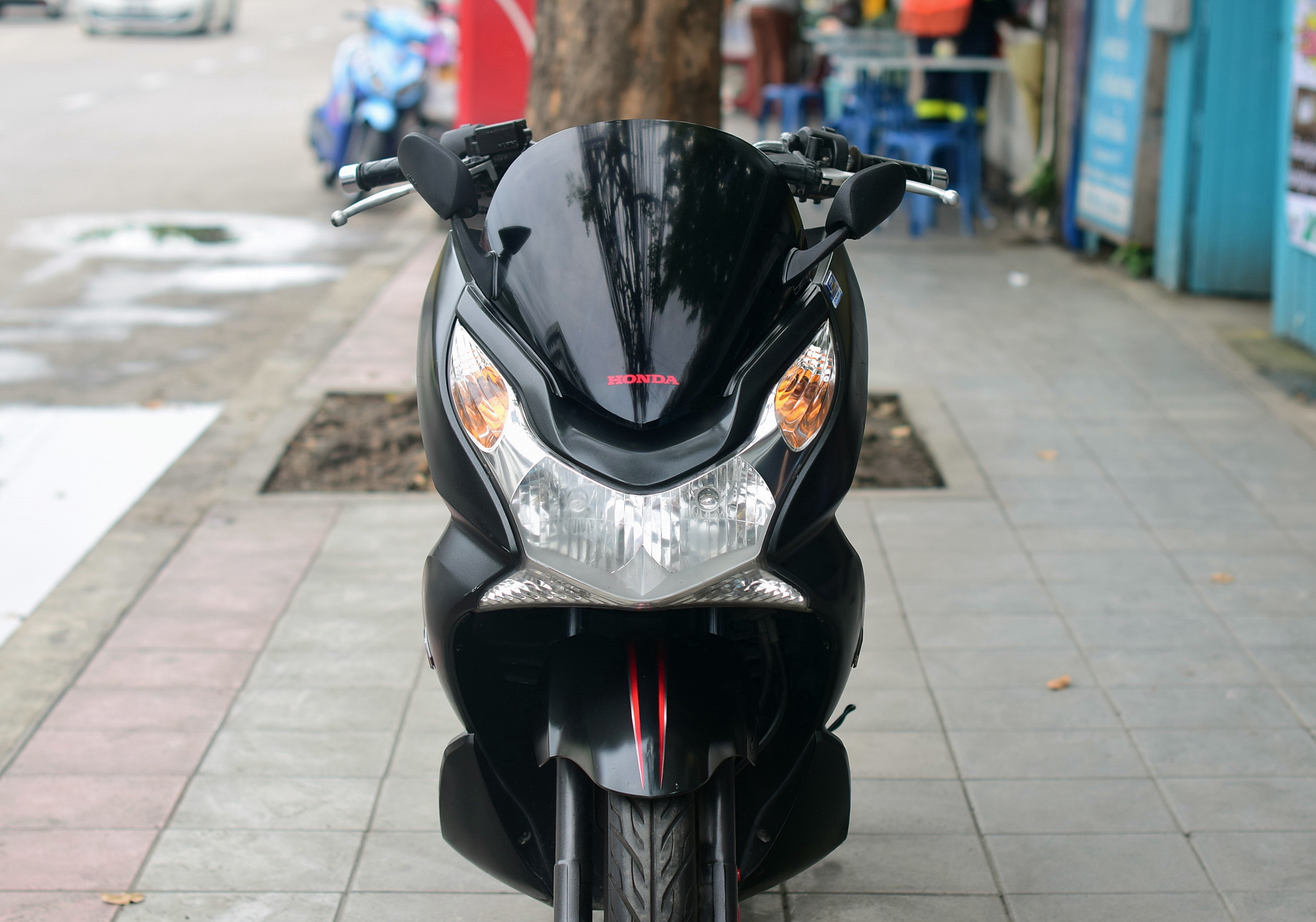 ( ปิดการขายครับผม ) pcx สีดำด้าน รถมือเดียวเครื่องดี