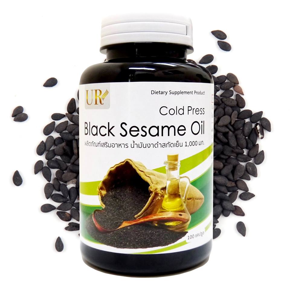 Cold Pressed Black Sesame oil (1000mg. 100 capsule)