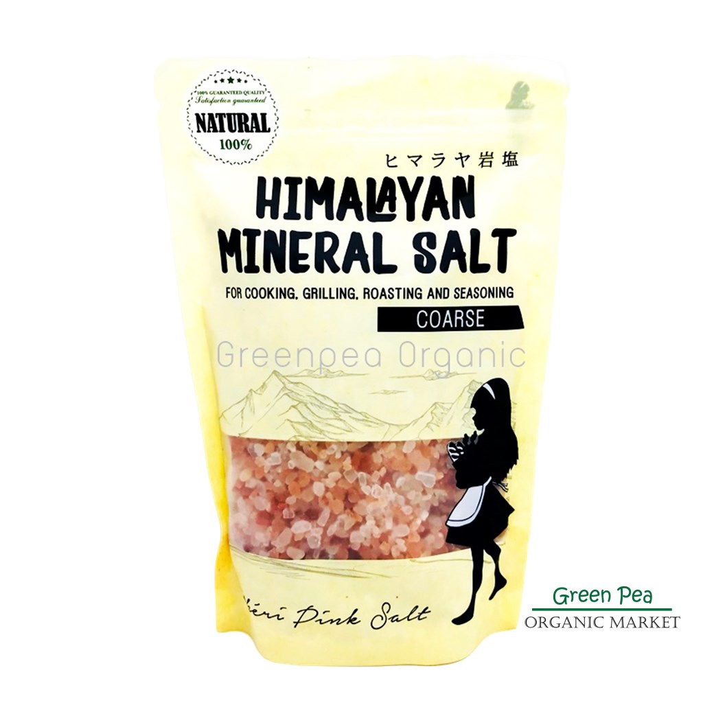 Cheri ,เกลือหิมาลายัน,ชนิดเกล็ด, 400 g (Himalayan pink salt) . ใช้ได้สำหรับประกอบอาหารและบำรุงผิว
