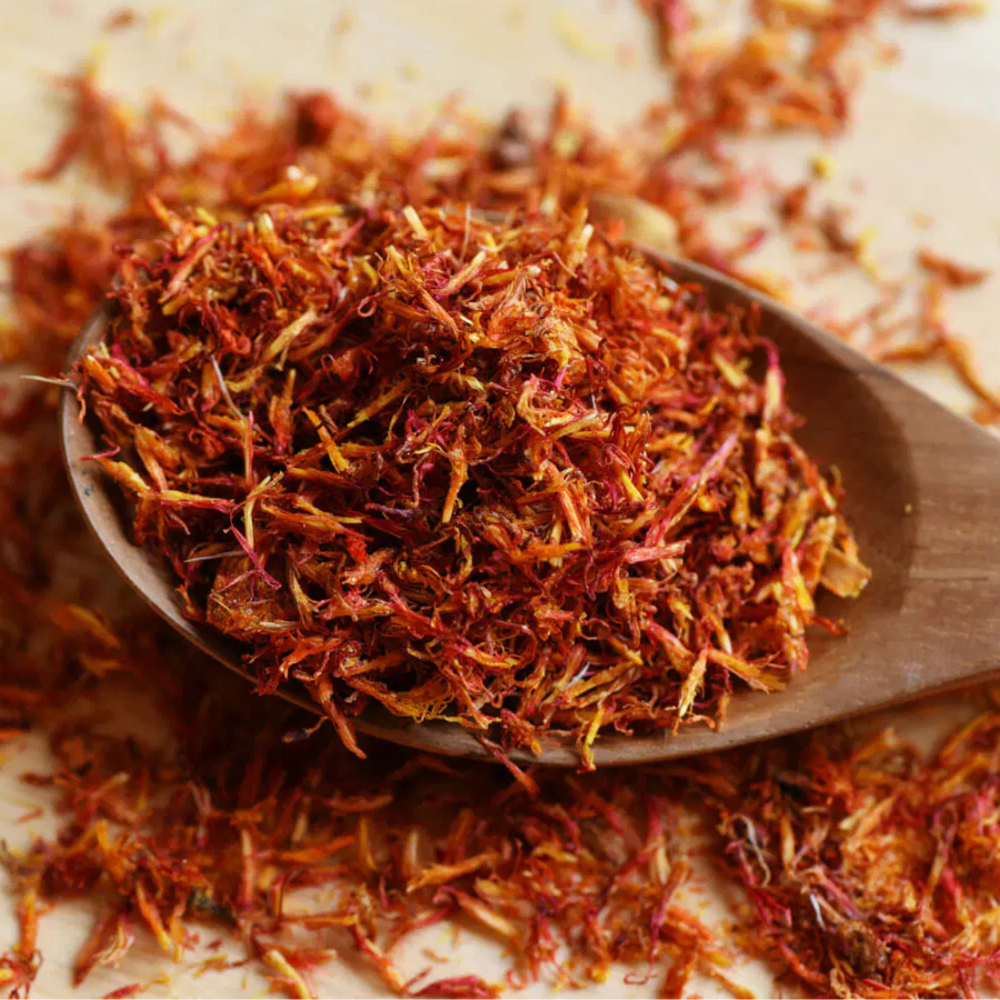Homm Cha Dried Safflower ดอกคำฝอย อบแห้ง 30 กรัม ใช้ประกอบอาหาร เครื่องดื่ม หอมชา