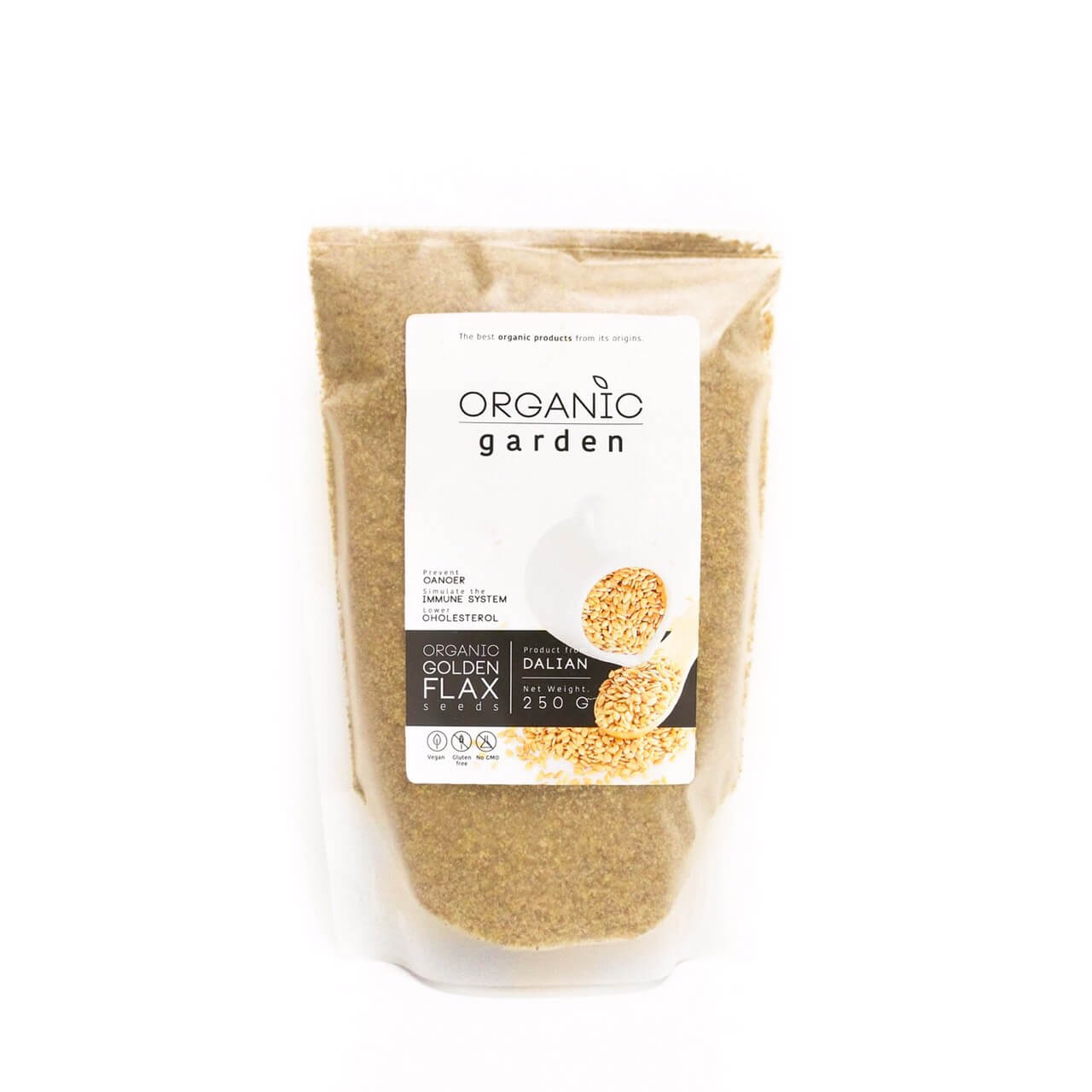Organic garden แฟลกซ์บด Golden flax , Brown Flax 250 กรัม
