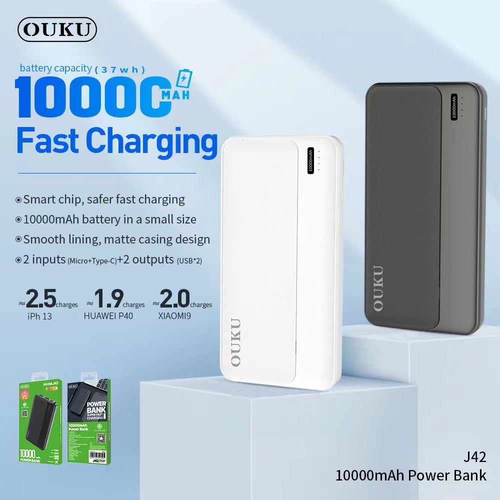 OUKU J42 10000mAh**ระบุสี**