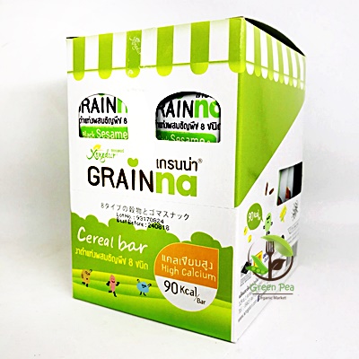 Xongdur เกรนน่า งาดำผสมธัญพืช 8 ชนิด (กล่อง 12 แท่ง)