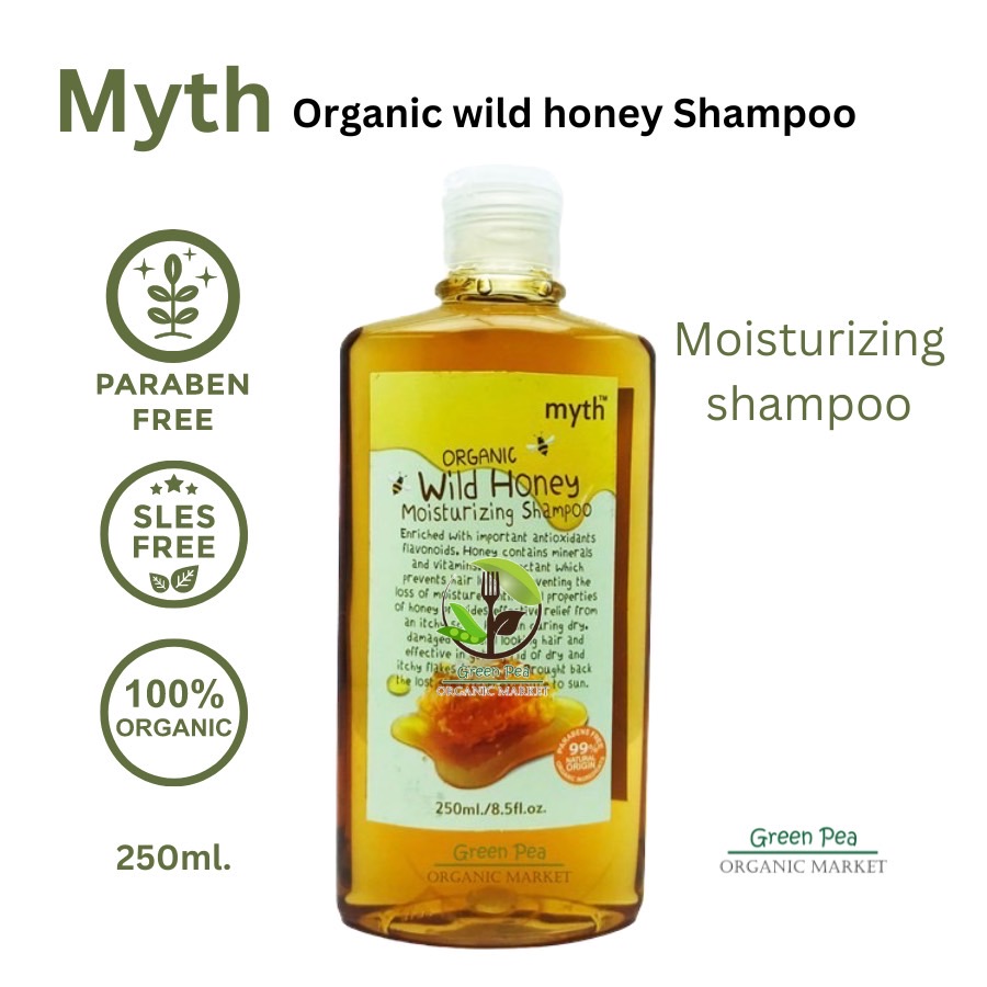 Myth มิธ แชมพู Organic 7 สูตร Free paraben , no sls ,no sles