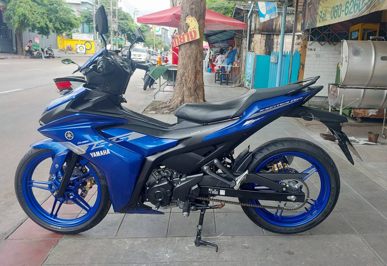 (ขายแล้ว) yamaha exciter สีน้ำเงิน 2021 155 cc ไฟหน้า LED