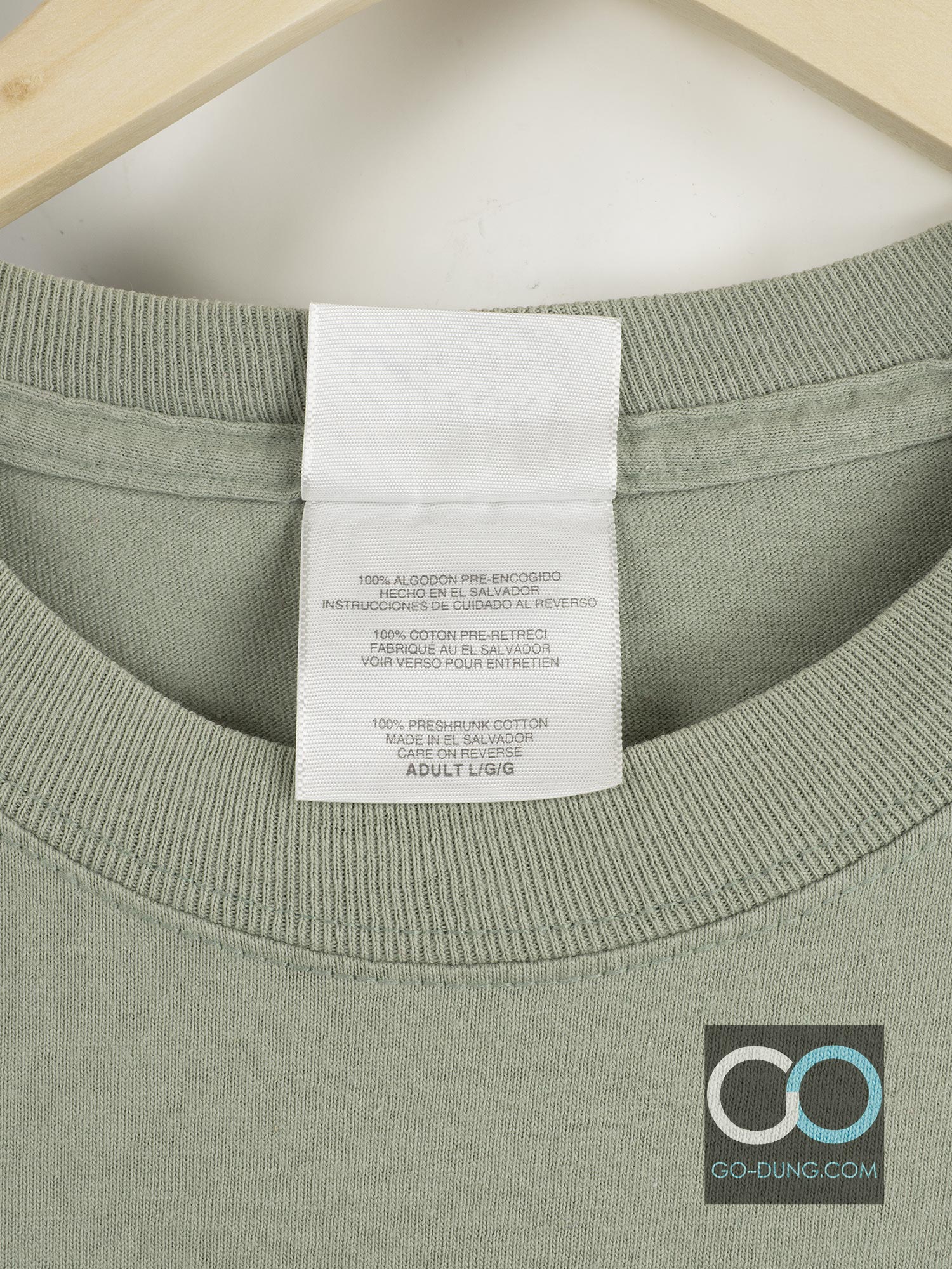 เสื้อยืดมือสอง PORT AND COMPANY ปักลาย Bison Homes ผ้า 100 คอตตอน