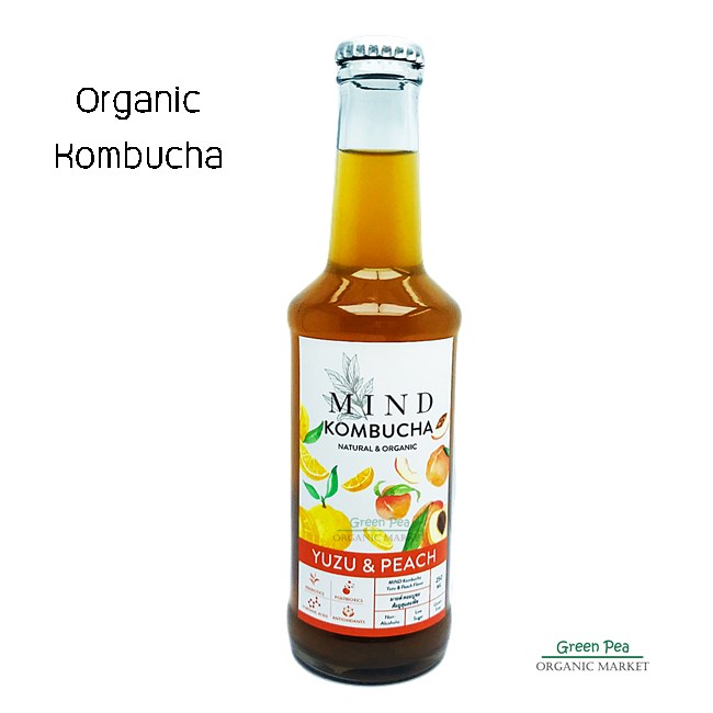 Mind Organic Kombucha, มายด์ คอมบูชะ ,คอมบูชะต้นตำรับ 5 รสชาติ , 250 มล. มีอย.