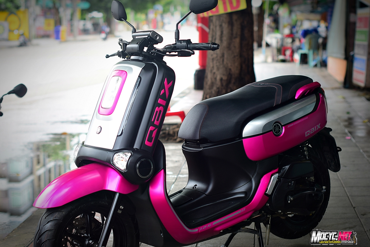 (( ขายแล้วครับ )) q bix ปี2021 สีชมพูดำ รถ 3เดือน พร้อมส่งระยองครับ