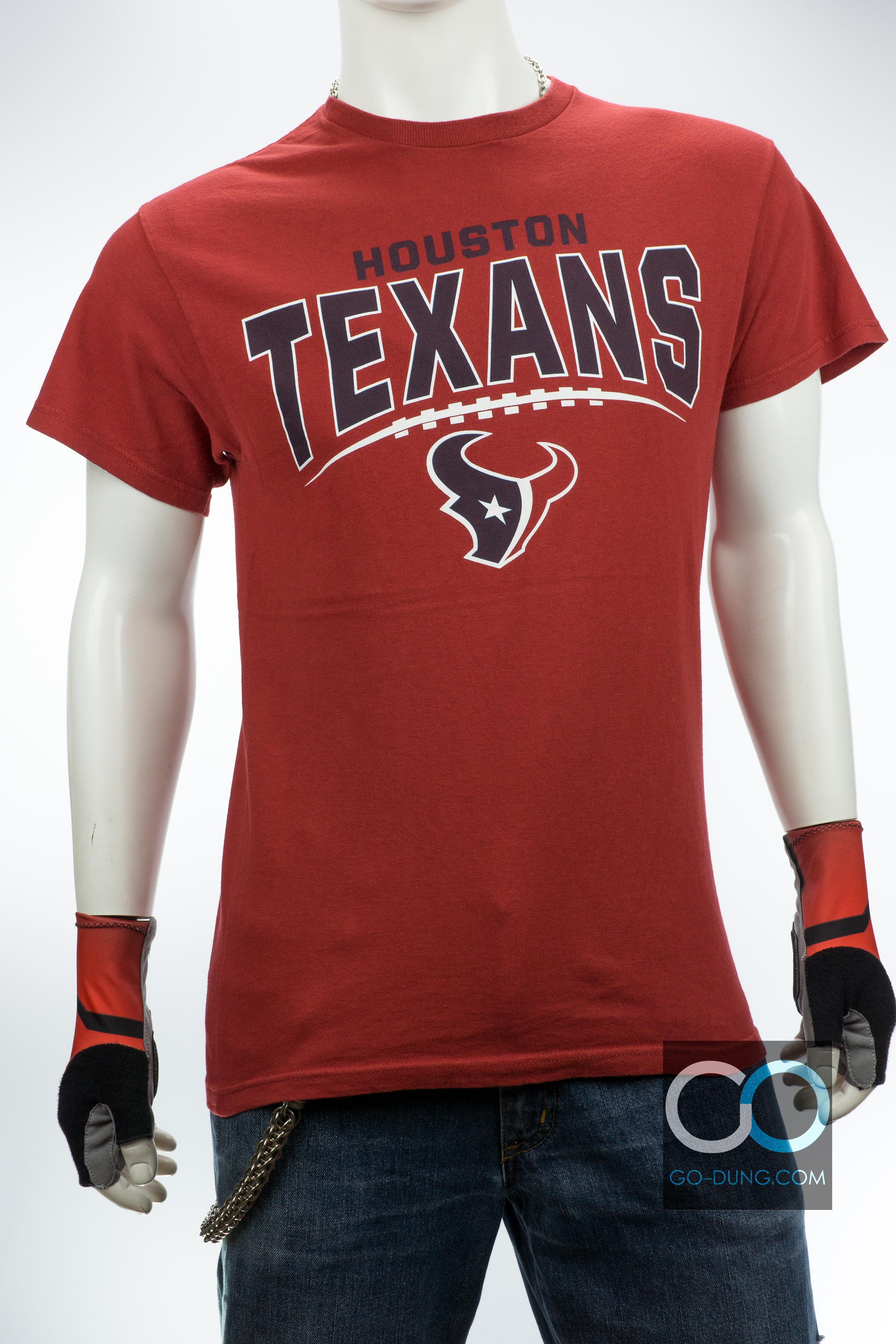 เสื้อยืดแบรนด์มือสอง อเมริกันฟุตบอล MAJESTIC : HOUSTON TEXANS ผ้า 100 คอตตอน