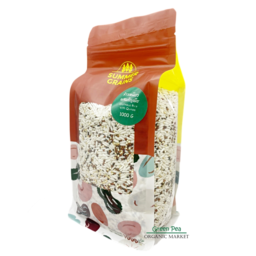 Summer grains ข้าวเหนียว ผสมควินัว 1kg. Glutinous rice with quinoa