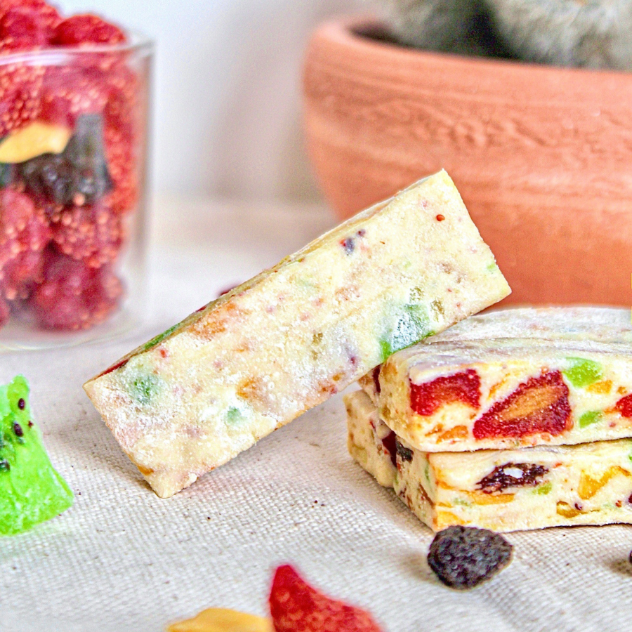 Greenpea Nugat bars Real Fruit ขนาด 200 กรัม นูกัต บาร์ผลไม้ หนุบหนับไม่เหนียว หวานตัดเปรี้ยว หอม ผลไม้รวม