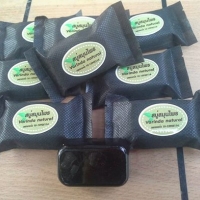 ซองสปันบอล(สีดำ) ใส่สบู่ 30 g. ขนาด ขนาด 5.5 X 10 cm.