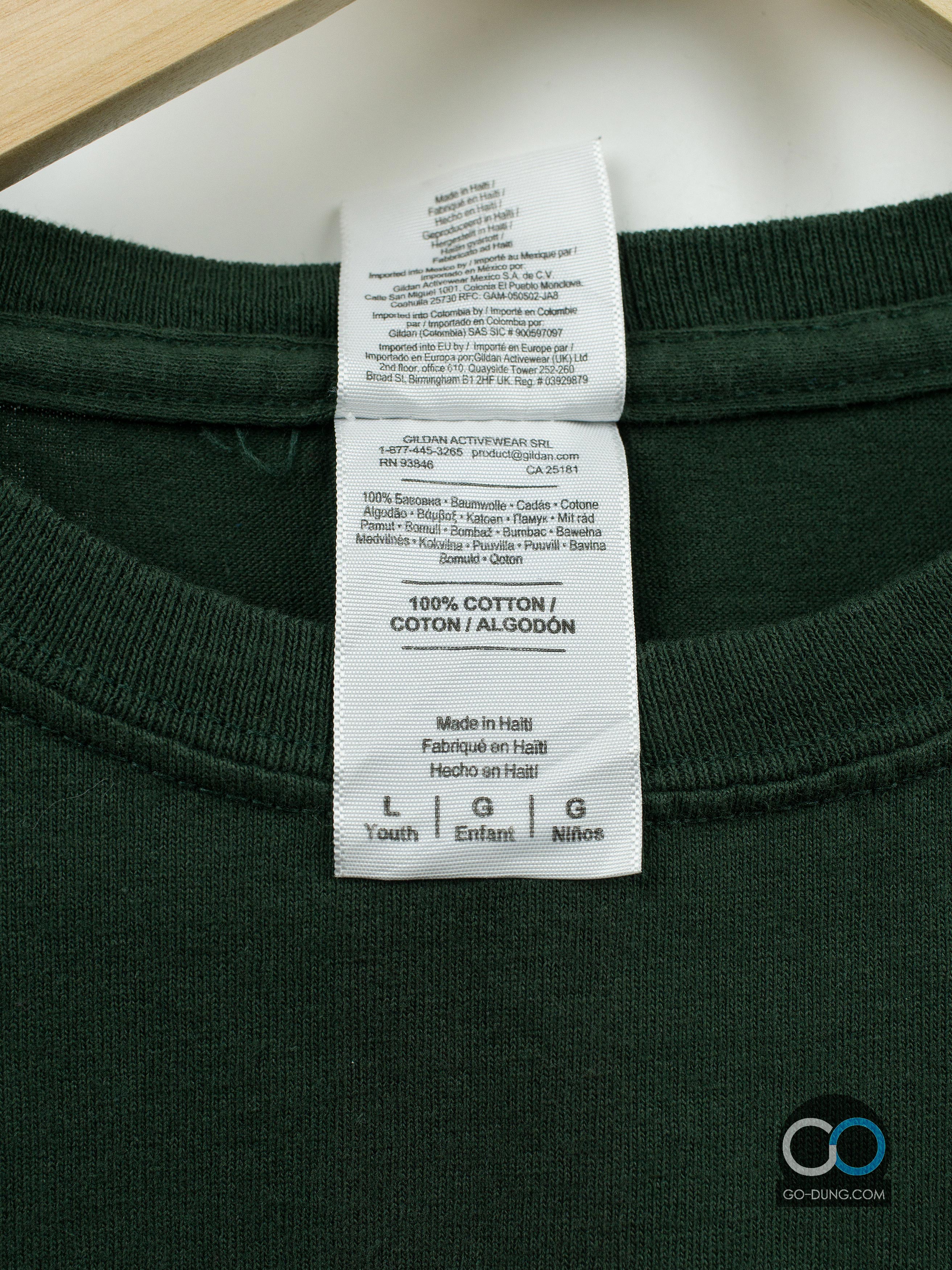 เสื้อยืดมือสอง GILDAN : AA GO GREEN ผ้า 100 คอตตอน
