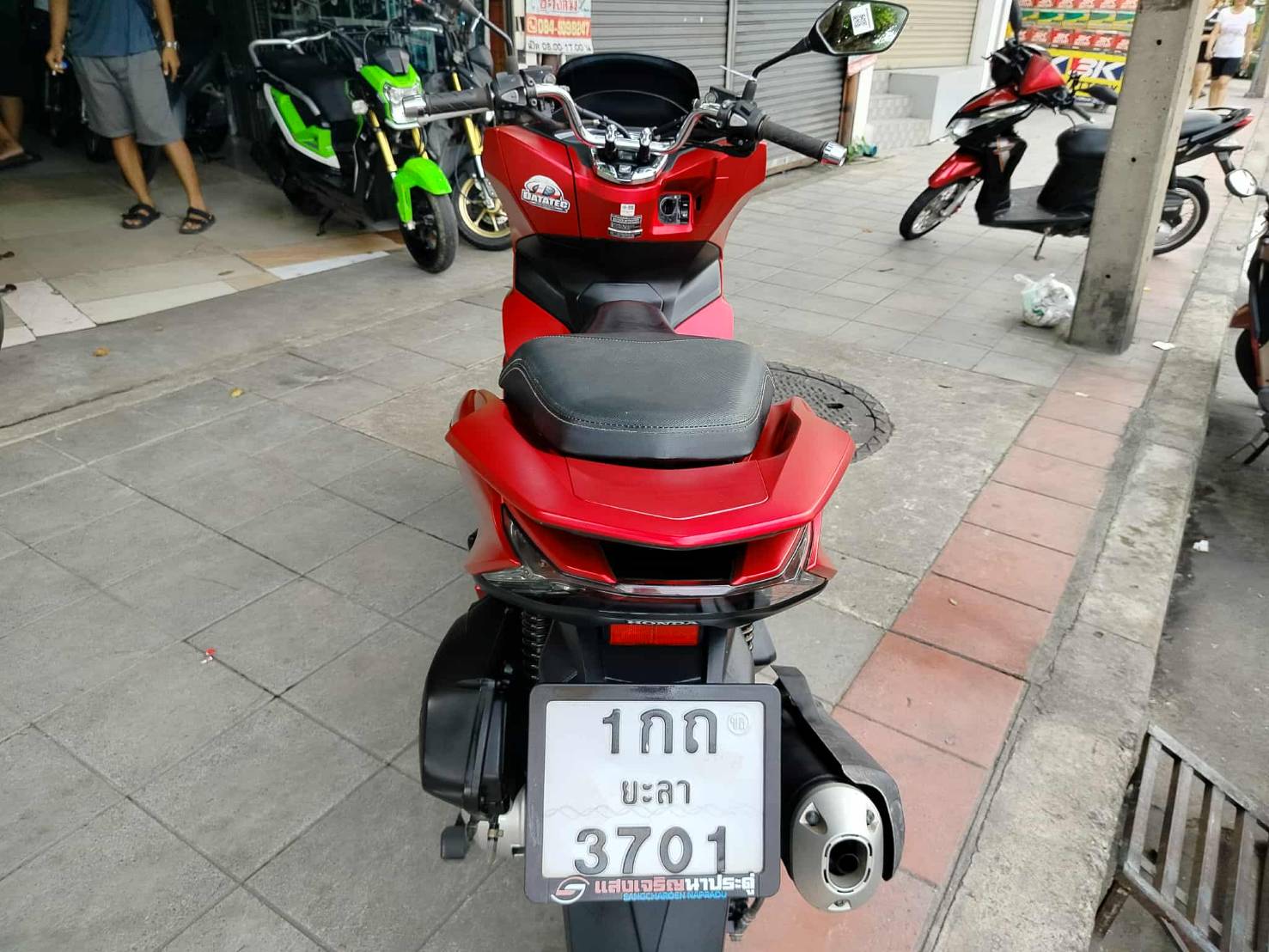 PCX 160 abs 2022 สีแดง ตัวท็อป็อป ดิสเบรคหน้าหลัง