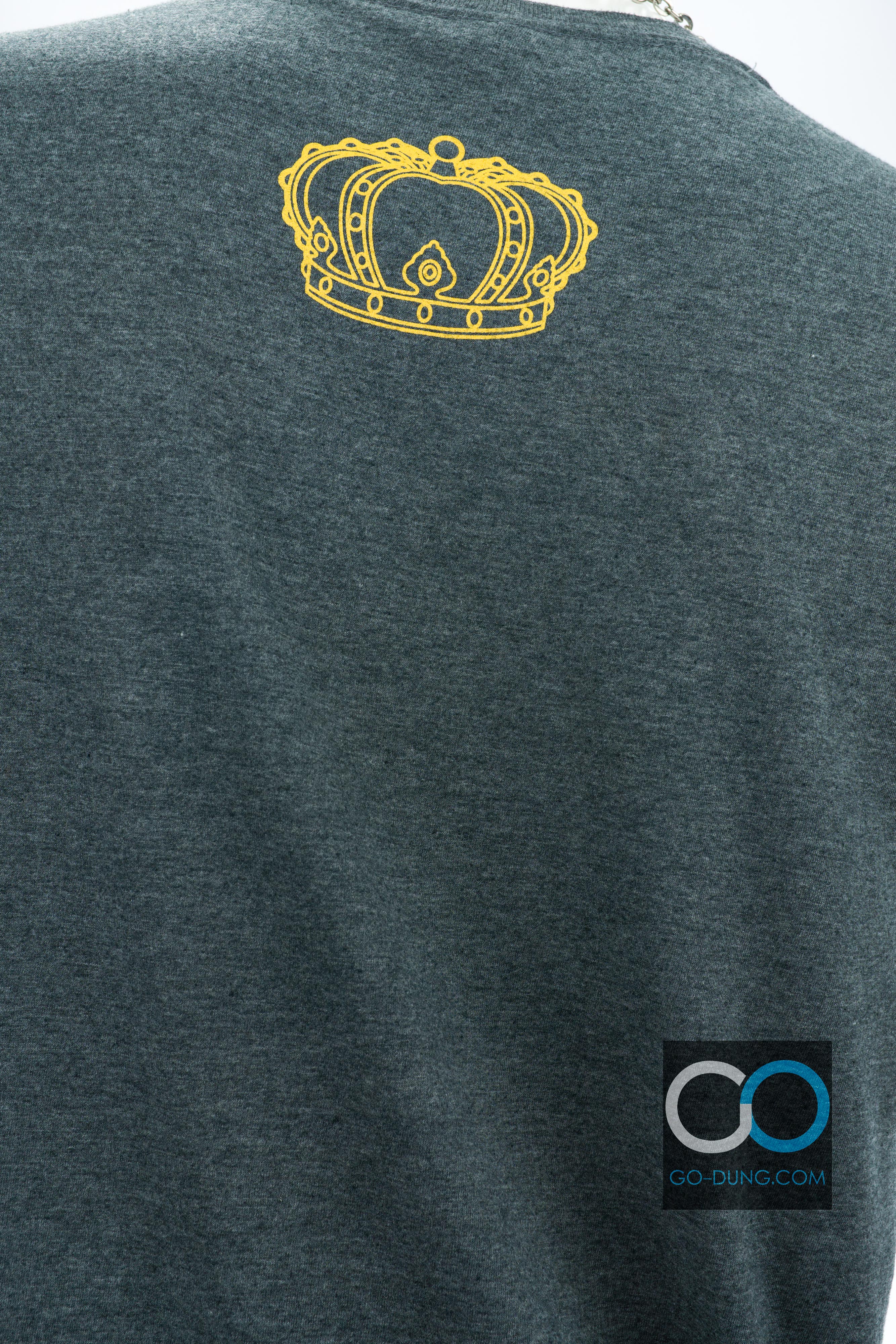เสื้อยืดเหล้า มือสอง GILDAN : CROWN ROYAL ผ้าผสม 35/65 ผ้าบาง สภาพดี