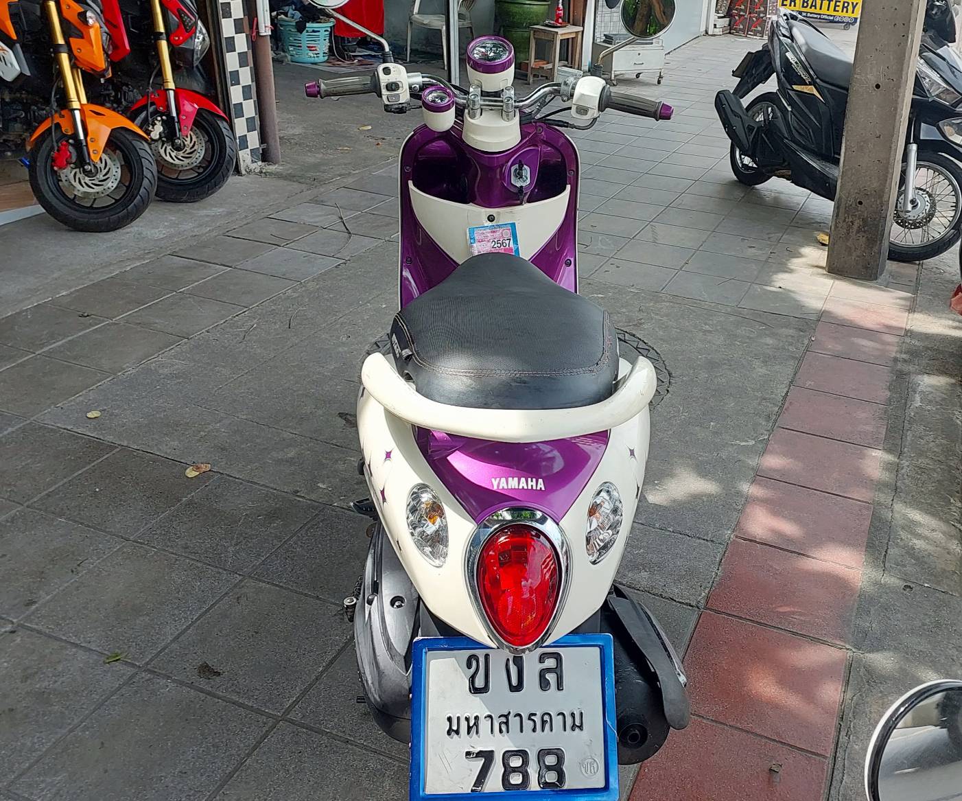 (ปิดการขาย) ประเดิมต้นเดือนขอบคุณลูกค้าที่มาอุดหนุนครับผม Fino เกแยก สีม่วงขาว ของดีหายากอีกแล้วครับท่าน