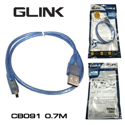 GLINK CB-091 AM/MINI5 สาย V3 สายสีฟ้า 3M