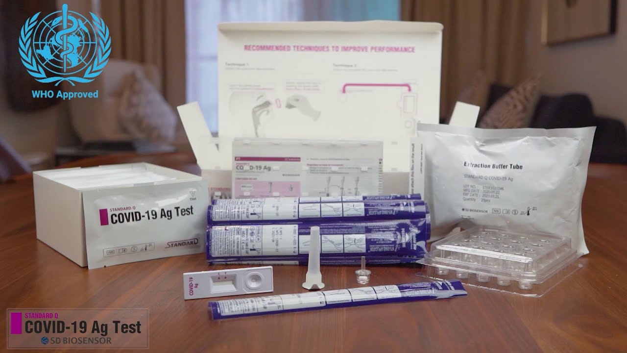 ชุดตรวจโควิด-19 แบบรวดเร็ว Standard Q Covid-19 Antigen Rapid Test (ก้านยาว)