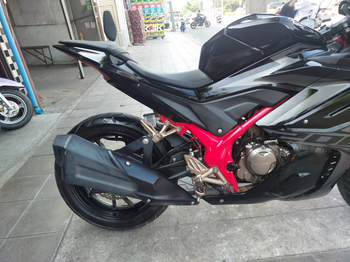 (ปิดการขายครับ ) ส่งปราจีนบุรีอีกคัน demon gr200 cc ปี 2021 สีดำเงาสวยเข้ม ดุดันอมตะ