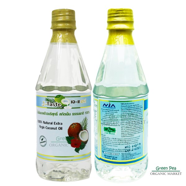 J-Taste , น้ำมันมะพร้าวสกัดเย็น อินทรีย์ 100% 450 มล