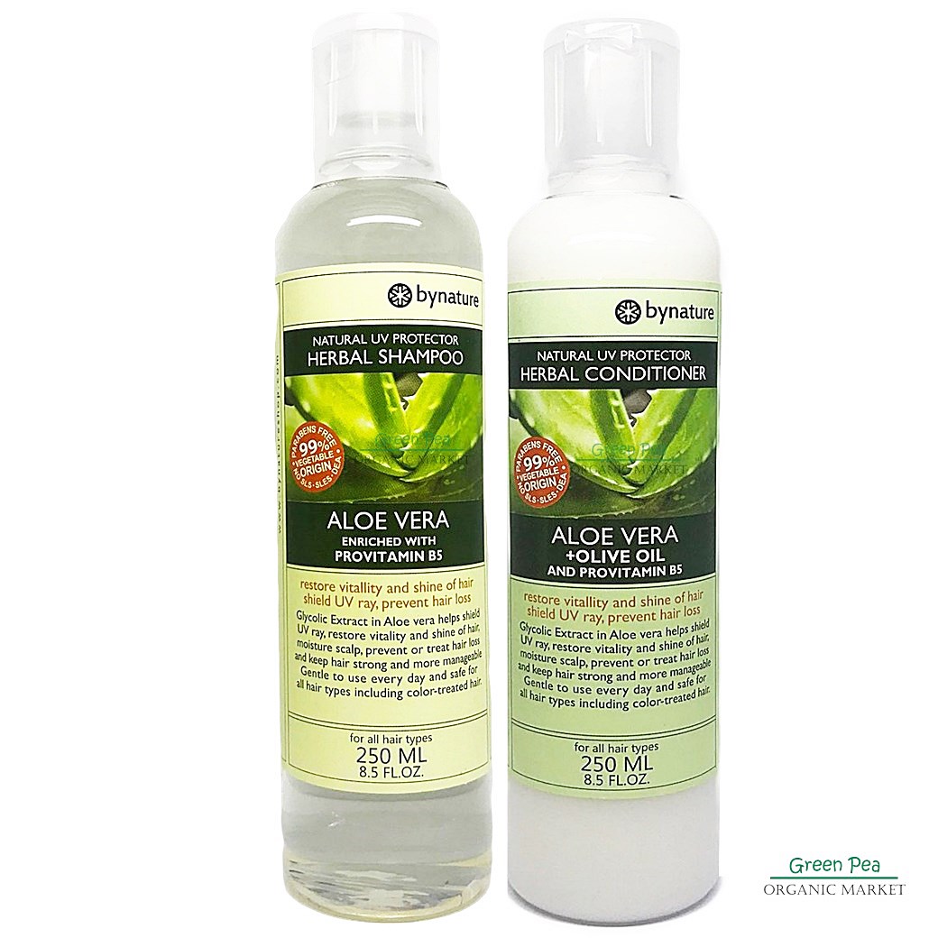 เซทแชมพูและครีมนวดผมว่านหางจระเข้ ALoeVera Intensive For Hair ป้องกันรังสี UV ยืดอายุเส้นผมให้ยืนยาว นุ่มสลวย จัดทรงง่าย ลดอาการผมร่วงและป้องกันรังแค
