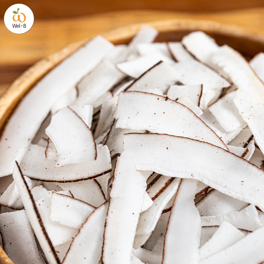 Wel-B Freeze dried Coconut ขนาด 30 กรัม มะพร้าวอบกรอบ ขนม มะพร้าว ขนมเด็ก ฮาลาล เวลบี