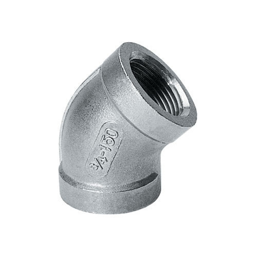 ข้องอเกลียวสเตนเลส ข้องอเกลียวสแตนเลส 45 องศา ELBOW 45 STAINLESS STEEL SCREWED 304