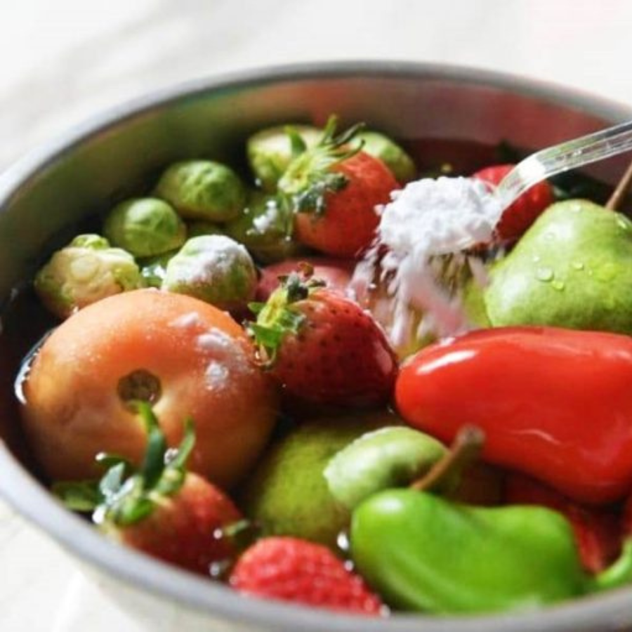 ผงล้างผัก Green Buddy 400 กรัม ขจัดสารเคมีที่ติดมากับผักและผลไม้ได้ 90-95%