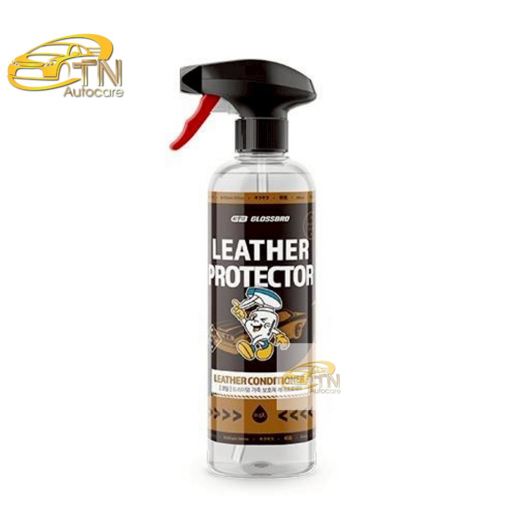 GLOSSBRO Premium Leather Protector, สเปรย์ปกป้องและบำรุงหนังพรีเมียม 500ml
