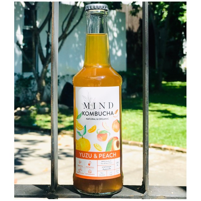 Mind Organic Kombucha, มายด์ คอมบูชะ ,คอมบูชะต้นตำรับ 5 รสชาติ , 250 มล. มีอย.