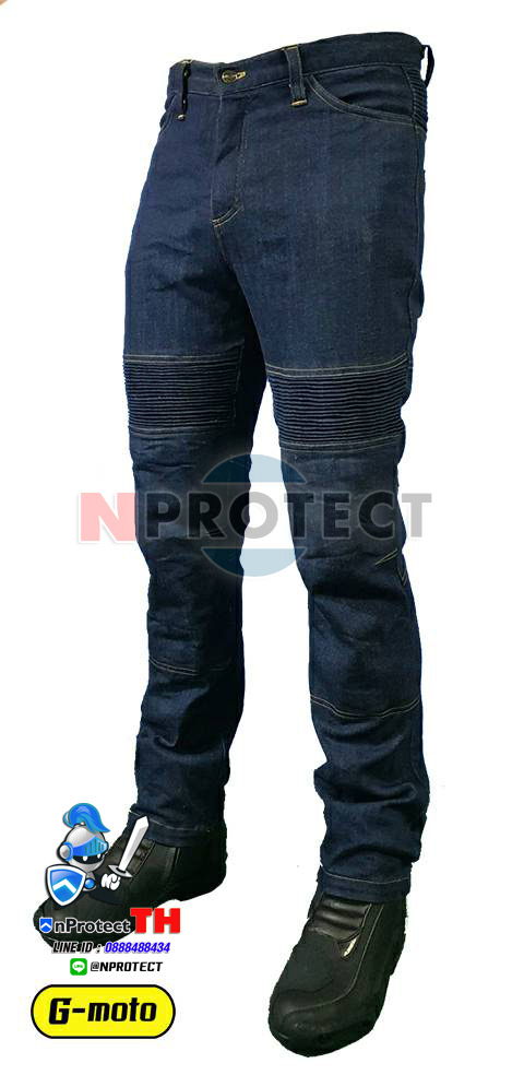 กางเกงการ์ดรุ่น G-MOTO (เสริมผ้าเคฟล่า + การ์ด CE Lv2 ทั้ง 4 จุด)